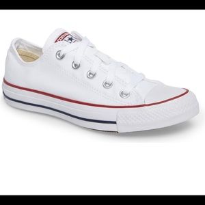 White converse all stars low top